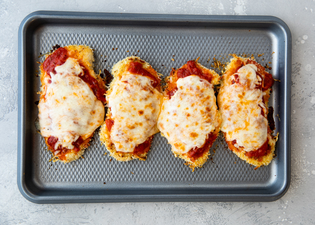 Chicken Parmesan on a plate